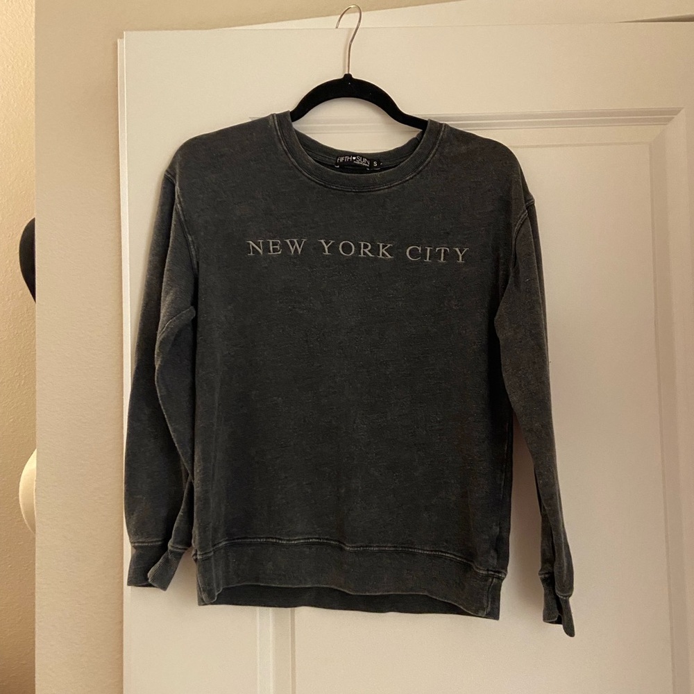 New York Crew Neck Sweatshirt